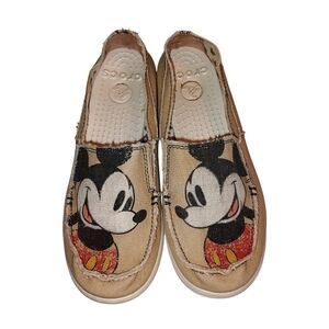CROCS Cream Mickey Mouse Slippers